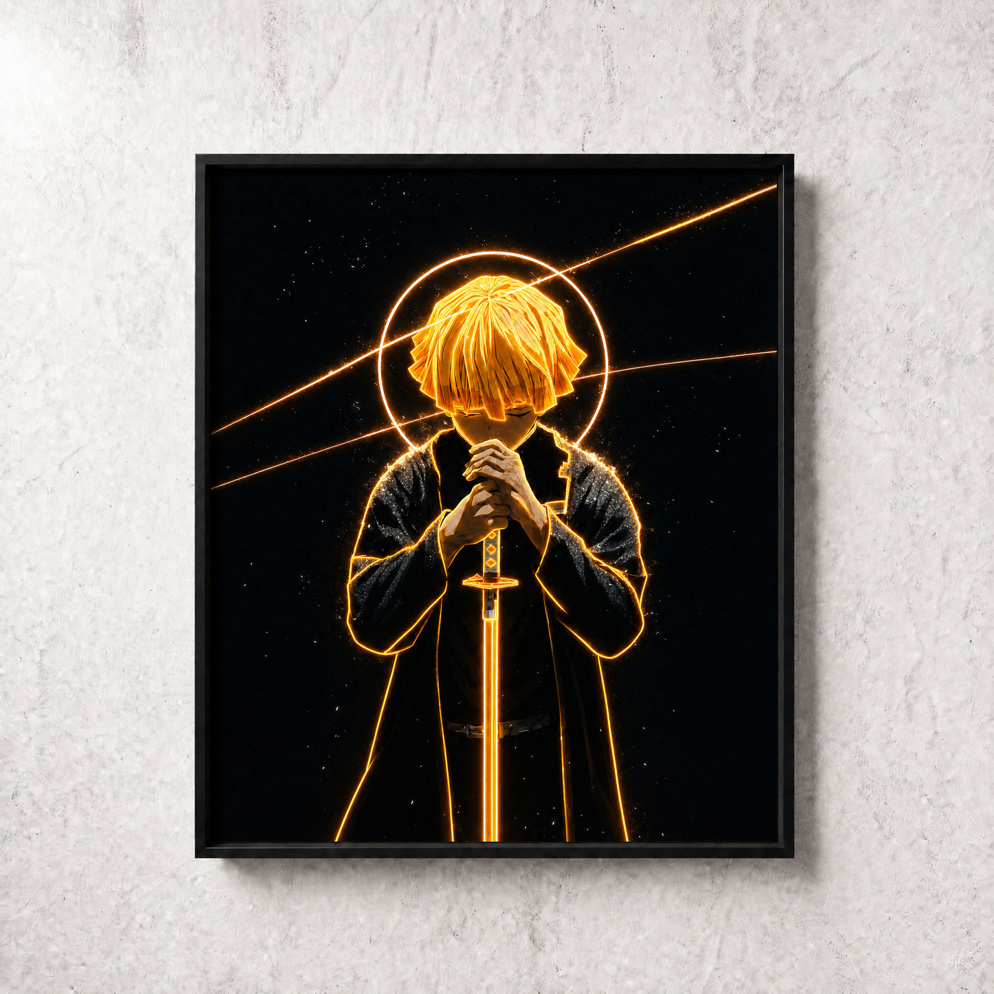 Anime Zinetsu Neon Wall Art – UV Printed Custom LED Neon Artwork