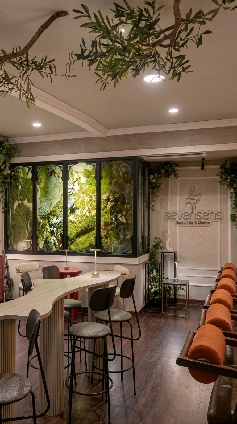 The Fifth Avenue Commercial Bar Neon - Daylight Mode